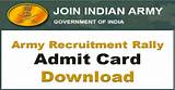 Army Education Admit Card Images