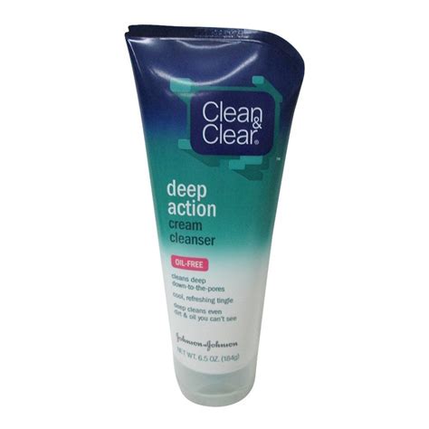 Oil Free Deep Action Cream Cleanser By Clean And Clear For Unisex 65
