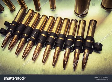 Long Gun Bullets Lay On Ground Stock Photo 2055996263 Shutterstock