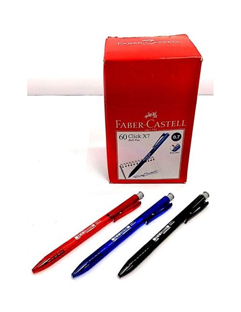 Jayamart Stationeryfaber Castell Click Ball Pen X7 07 Mm 3 Colours