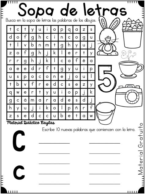 Sopas De Letras Para Practicar Las Silabas Simples 16 Imagenes 2d1