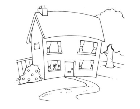 Mewarnai rumah dan pemandangan gambar mewarnai gratis. Gambar Mewarnai Anak Tk Rumah