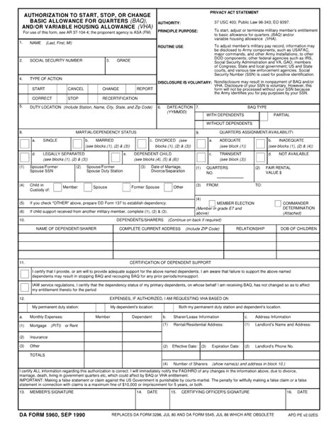 Da Form 5960 Fill Out And Sign Online Dochub
