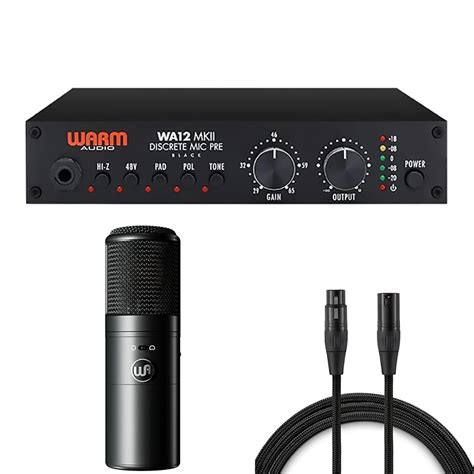 Warm Audio Wa 8000 Tube Condenser Microphone W Wa12 Mkii Reverb