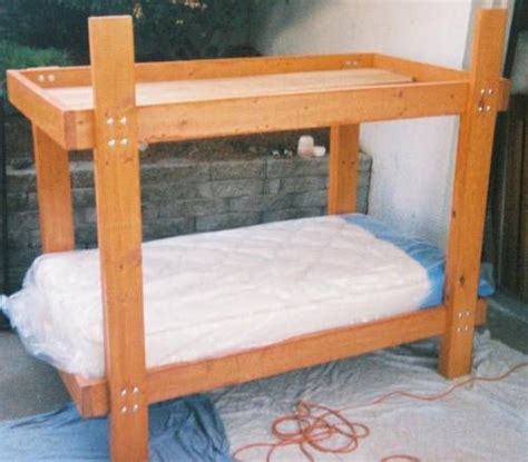 Bunkbeds Using 2x4 And 2x6 S Bunk Bed Plans Diy Bunk Bed Bunk Beds