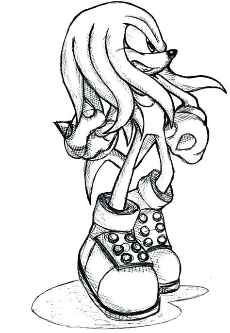 Modern sonic coloring pages clip art library knuckles. Knuckles Coloring Pages at GetColorings.com | Free ...
