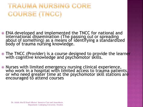 Ppt Trauma Nursing Core Course Tncc Powerpoint