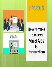 Visual Aids In Presentations Pdf Hps How To Make And Use Visual