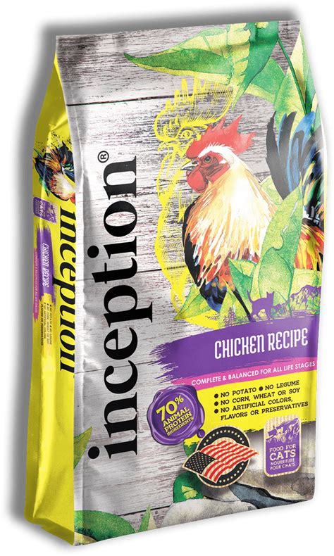 Treats available in 12 oz Inception Chicken Recipe Dry Cat Food - Tucker's Doggie ...