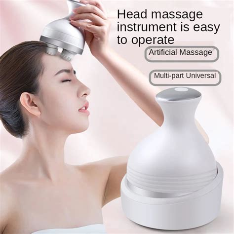 Electric Head Massager Wireless Scalp Massager Waterproof Body Massage