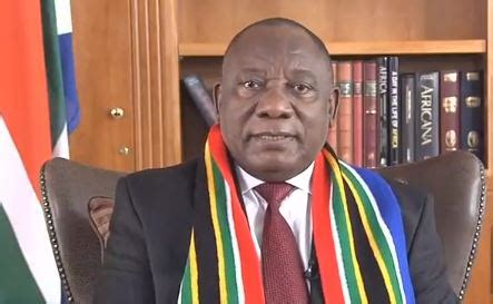 President of the republic of south africa. Message by President Cyril Ramaphosa on the occasion of ...