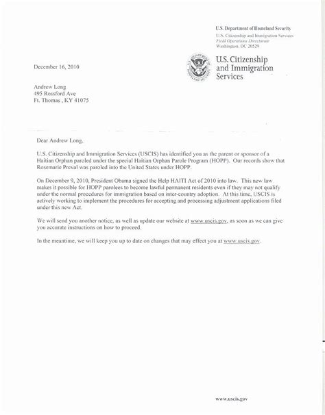 Invitation letter for visitor visa. Sample Humanitarian Letter for Immigration Lovely Uscis ...