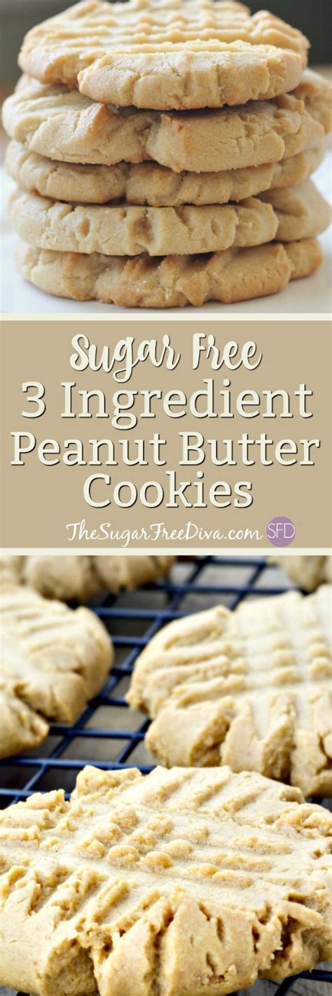 Who knew low carb could taste so good?! 3 Ingredient Sugar Free Peanut Butter Cookies