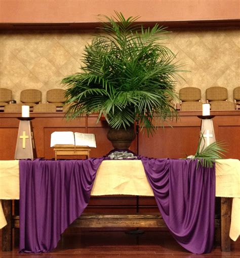 Gaumc Sanctuary Palm Sunday Altar 2014 Lent Decorations For Church