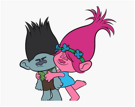 Trolls Poppy Clipart Trolls Movie Clip Art Cartoon - Cute Trolls Coloring Pages, HD Png Download ...