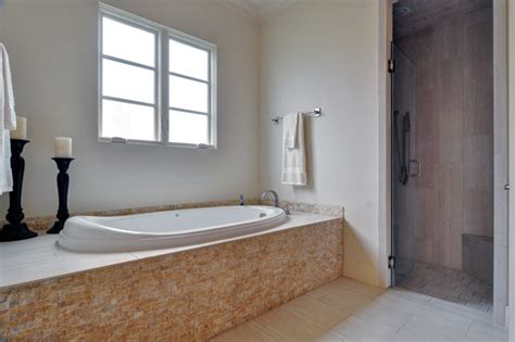 A fresh color scheme can completely transform the look of your bathroom. Spanish Colonial - Modern - Bathroom - dallas - by Braswell Homes Inc