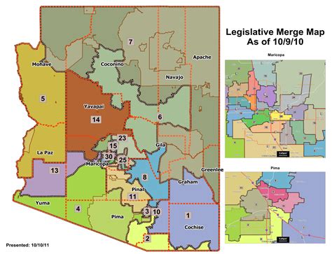 Arizona State Senate District Map Cities And Towns Map