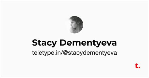 Stacy Dementyeva — Teletype