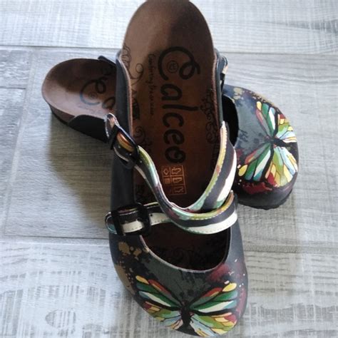 Calceo Shoes Calceo Butterfly Mules Slip On Clogs Poshmark