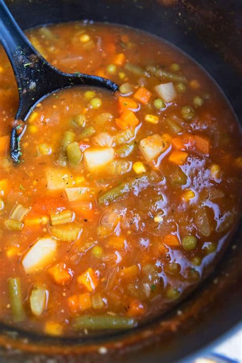 Easy Vegetable Soup Recipe One Pot One Pot Recipes
