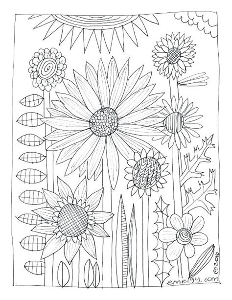 Wild Flower Coloring Pages At Getdrawings Free Download