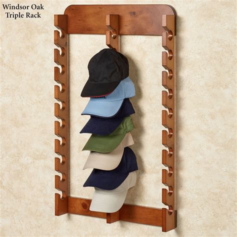 Wood Cap Display Wall Rack Holds Up To 30 Hats Cap Display Wall Display Wall Rack