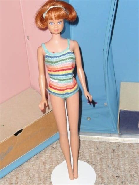 Vintage American Girl Titian 1965 Midge Bend Leg Barbie Doll 1958 Mattel Japan Vintage Barbie