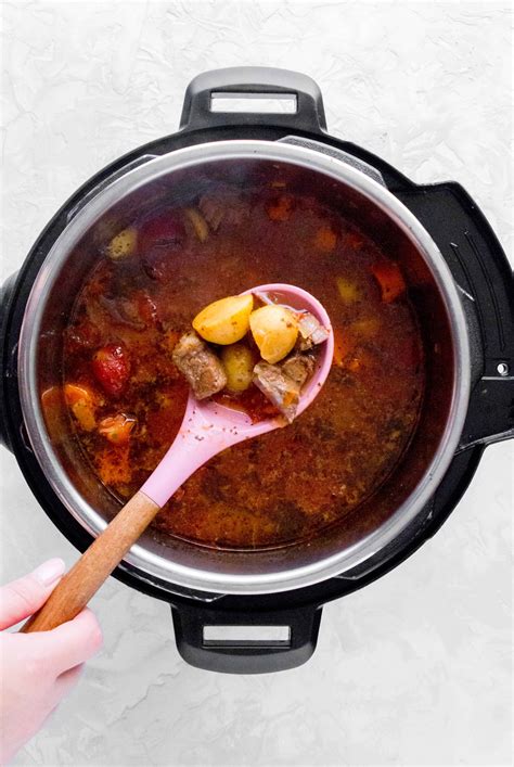 Heat butter in a pressure cooker. Beef and Tomato Soup - Carmy - Run Eat Travel