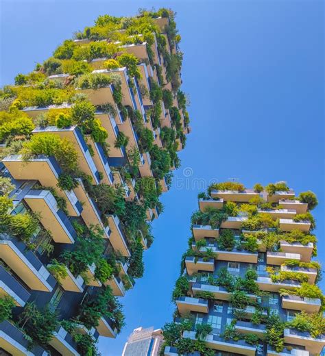 Ecological Green Skyscraper Bosco Verticale In Milan Known As