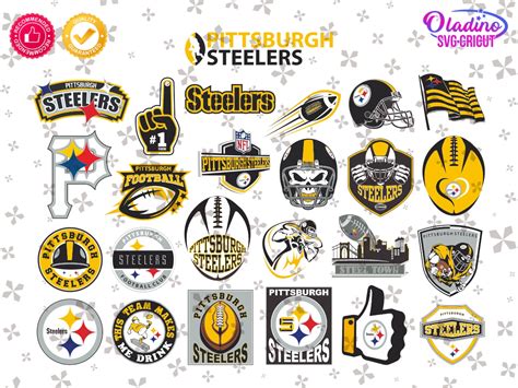 Pittsburgh Steelers Svg Bundle Steelers Logo Variation Design Concept