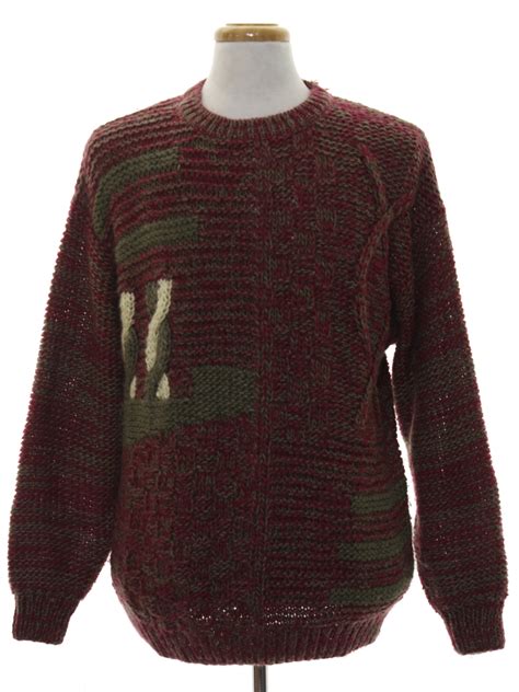 Retro 1980s Sweater Peter England 80s Peter England Mens Heather