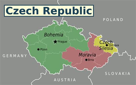 It is a metropolitan background for the capital, with high rates of immigration and population growth. File:Czech-regions.png - Wikitravel Shared