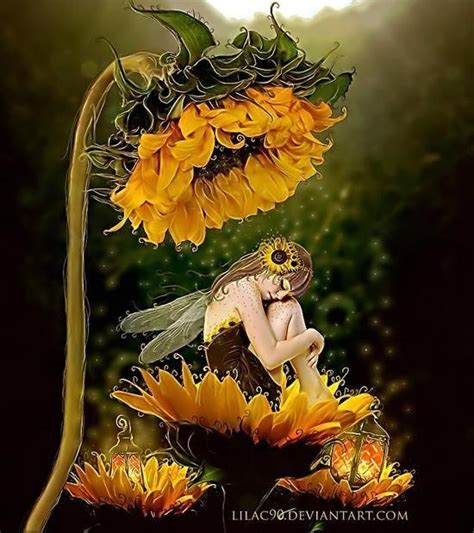 Sunflower Fairy Fairy Art Sunflower Fairy Fairy Magic