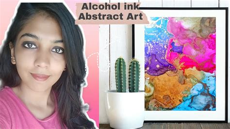 Alcohol Ink Art Tutorial Colorful Abstract Art ️ Youtube
