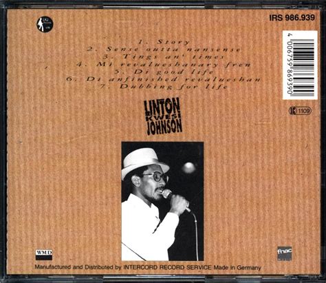 Linton Kwesi Johnson Tings An Times Cd Rockers Records