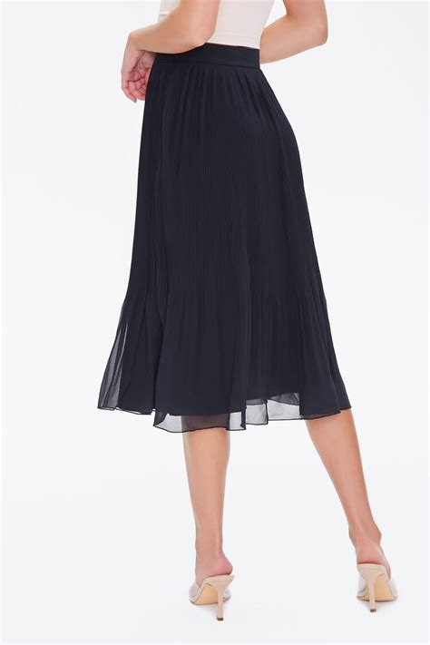 Knee Length Pleated Skirt