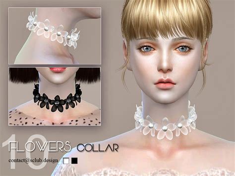 The Sims Resource S Club Ll Ts4 Flowers Collar 10