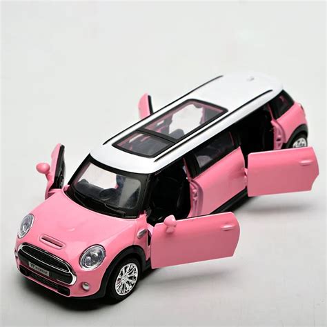 132 Metal Car Toy Models Mini Cooper Car Model Sound And Light Emulation
