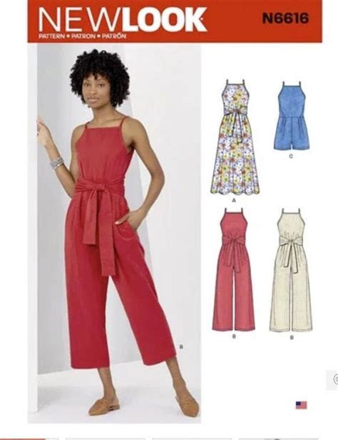 Sewing Pattern For Womens Jumpsuit And Dress New Look Pattern Etsy