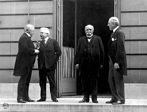 The Big Four At The Paris Peace Conference May 1919 Which Led To