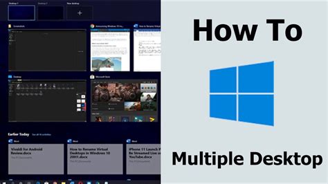 How To Use Multiple Desktops On Windows 10 Youtube