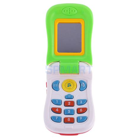 Kids Flip Phone With Mirror Musicial Toys Learning And Educational Toys