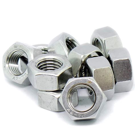 M16 16mm Hex Nut Stainless Steel A2 Pack Of 10 Uk