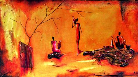 African Women Paintings Wallpapers Wallpaper Cave