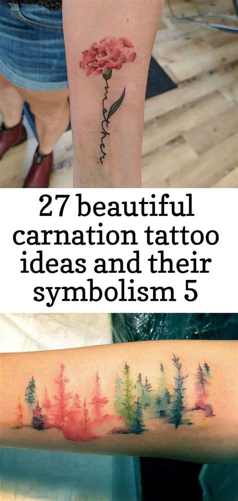 27 Beautiful Carnation Tattoo Ideas And Their Symbolism 5