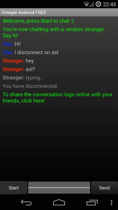 Omegle Android Telegraph