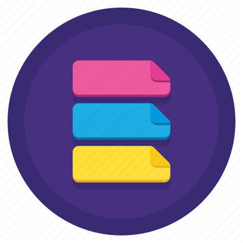 Categories Colorful Label Tag Icon