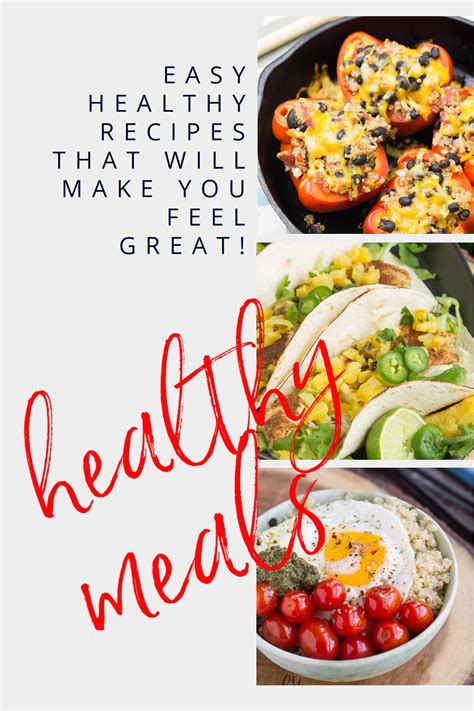 17 Easy Healthy Meals That Will Make You Feel Great Healthy Diet Recipes Skinny Recipes Eating