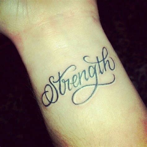 Meaningful Word Wrist Tattoo Strength Tattoo Meaningful Wrist