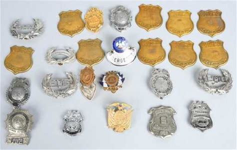 Lot Of Vintage Police Badges And More